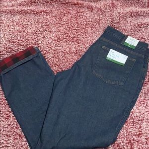 Brand New Flannel Lined Jeans